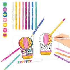 Ylvi Libro de Colorear con Rotuladores de Punta Doble