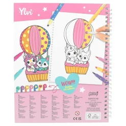 Ylvi Libro de Colorear con Rotuladores de Punta Doble